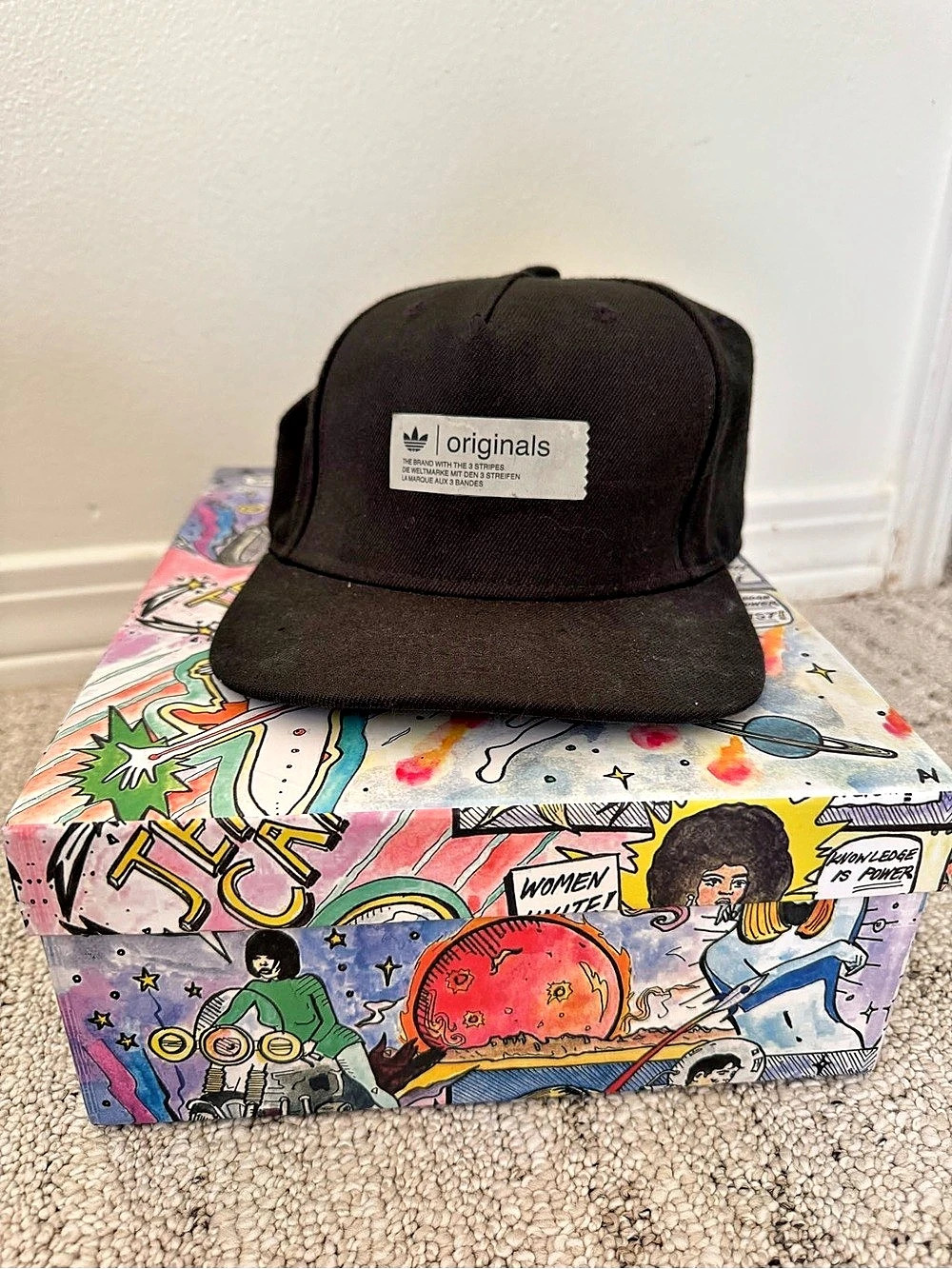 adidas Originals Black Flat Hat